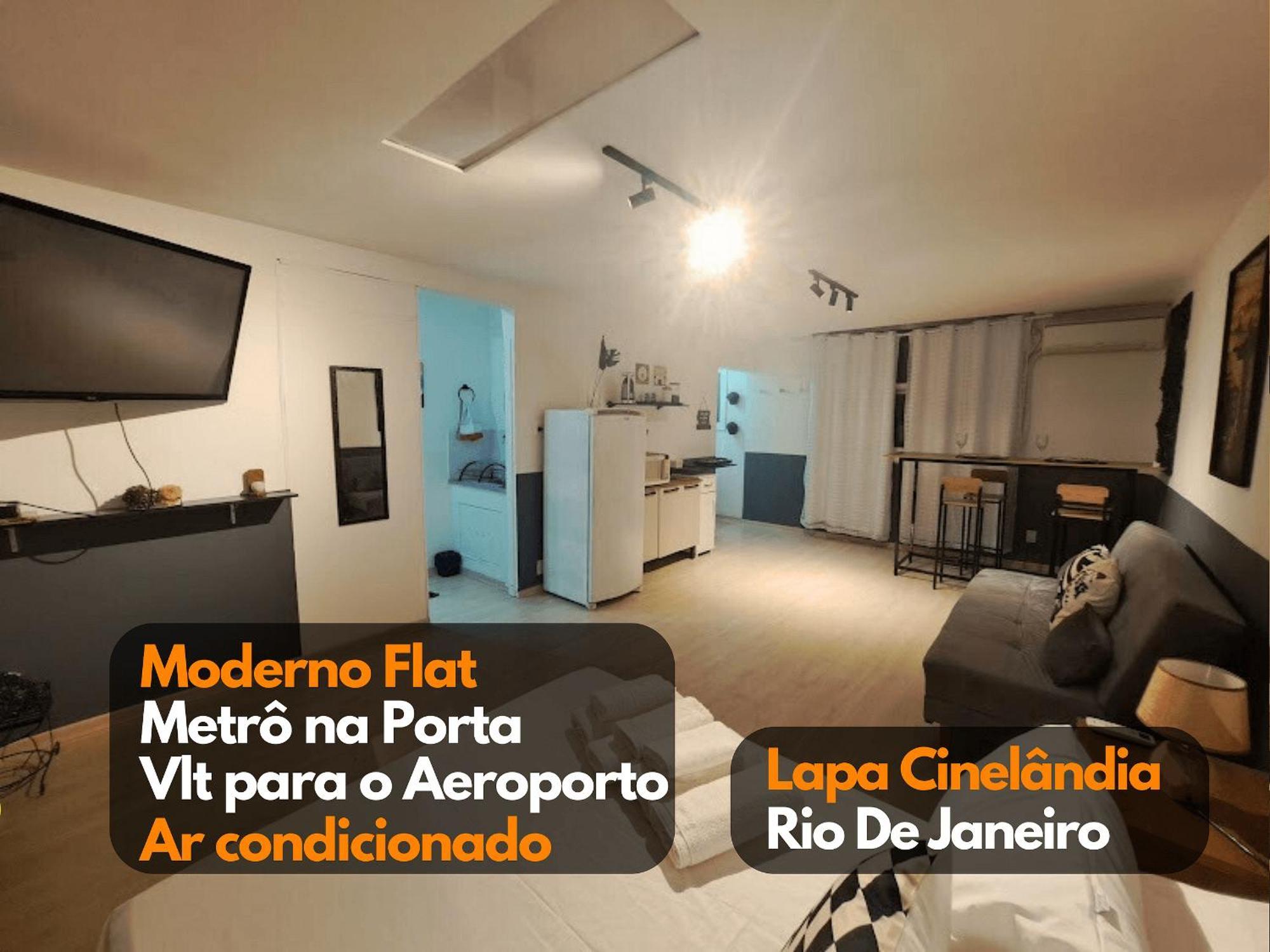 Flat Novinho Cinelandia Lapa Vlt E Metro Aeroporto - Rock In Rio Appartement *